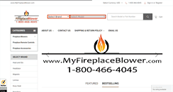 Desktop Screenshot of myfireplaceblower.com